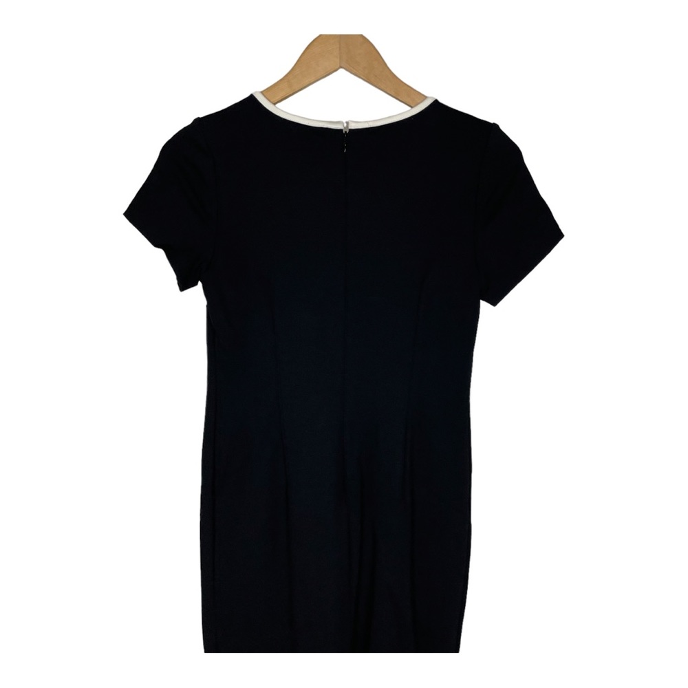 Talbots Solid Black With White Center Stripe Knit… - image 3